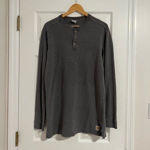 Carhartt Mens Gray Long Sleeve Shirt | Carhartt Tops for Men